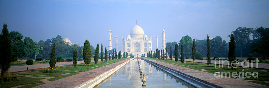 Taj Mahal Panorama Photograph by Bill Bachmann - Printscapes