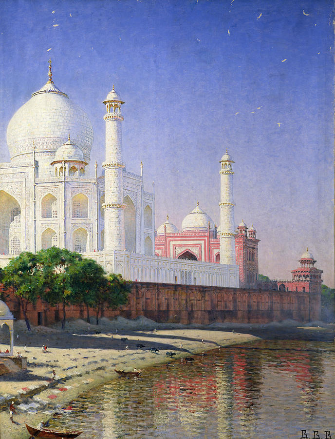Architecture Painting - Taj Mahal by Vasili Vasilievich Vereshchagin