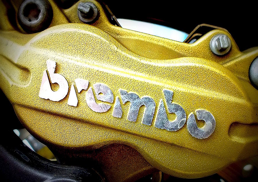 Brembo Photograph - Take A Brake by Guy Pettingell