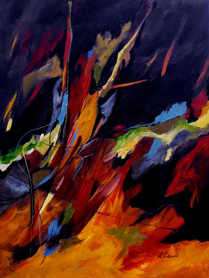 Abstract Painting - Take Action by Ruth Palmer