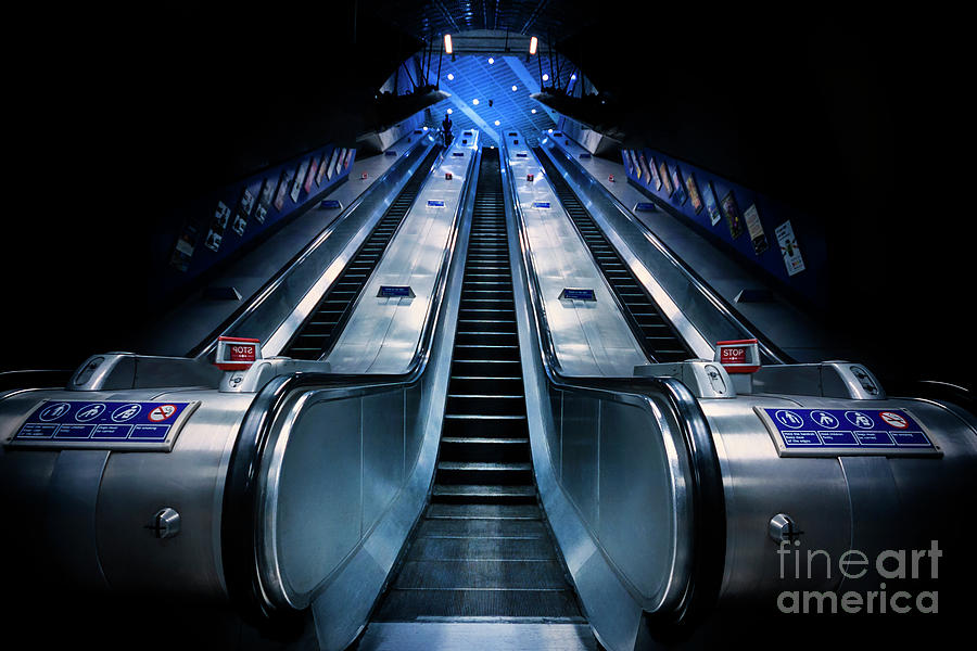 London Tube Photograph - Take It To The Top by Evelina Kremsdorf