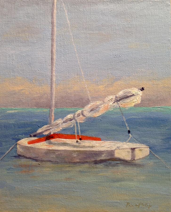 Boat Painting - Take Me Sailing by Rosie Phillips