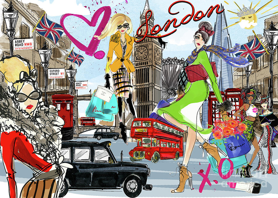 Take Me To London Digital Art by MGL Meiklejohn Graphics Licensing