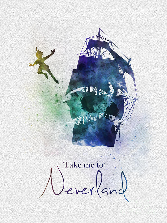 Take me to Neverland  Mixed Media by My Inspiration