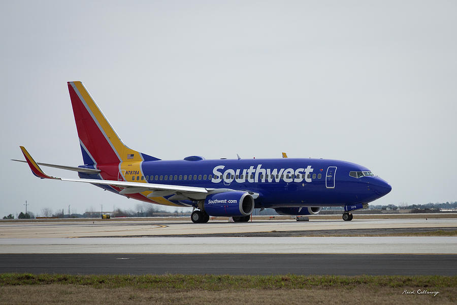 Take Off Southwest Airlines N7878A Hartsfield-Jackson Atlanta International Airport Art Photograph by Reid Callaway