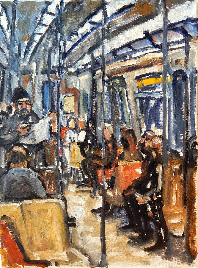 Take the A Train Painting by Thor Wickstrom