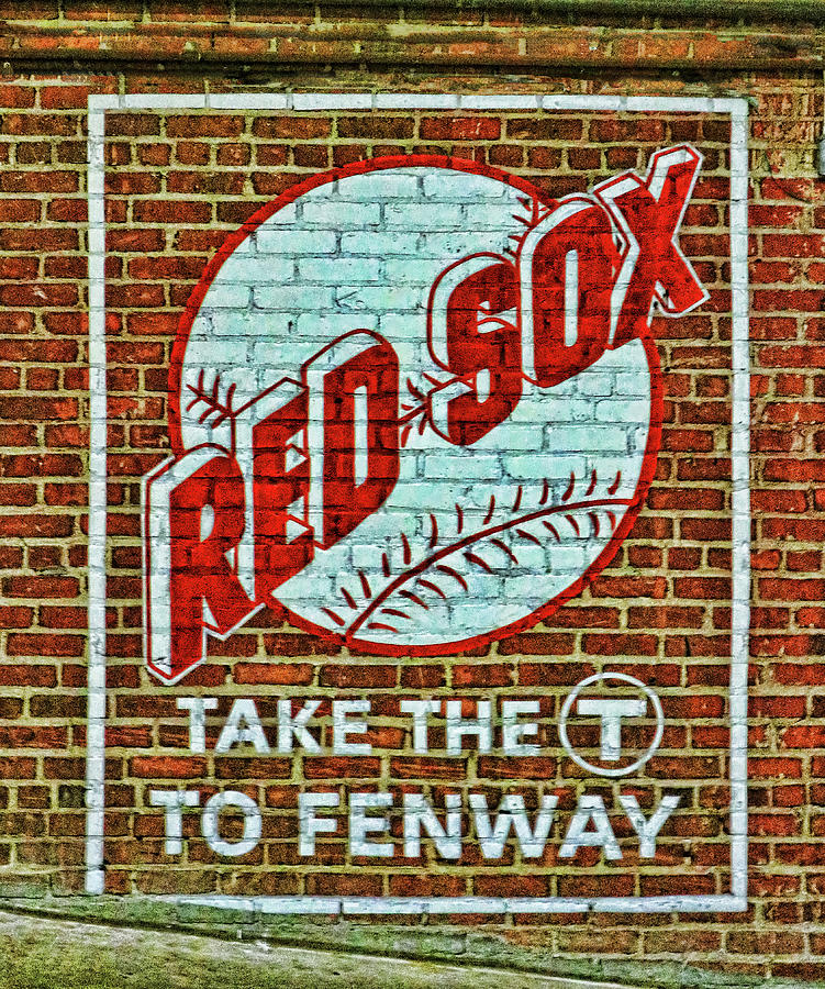 Take The T Mural - Fenway Park Photograph by Allen Beatty