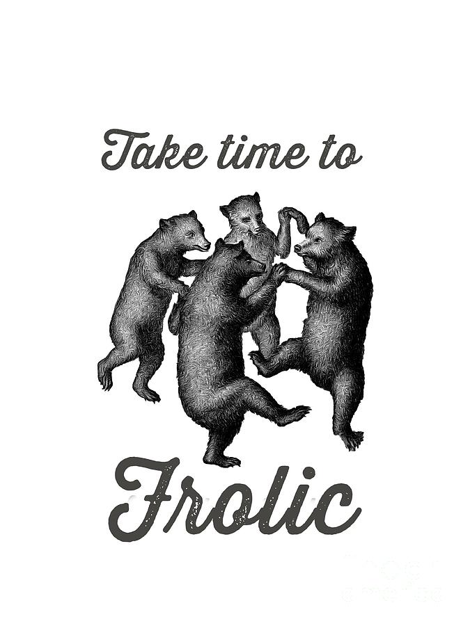 Take Time to Frolic Drawing by Edward Fielding