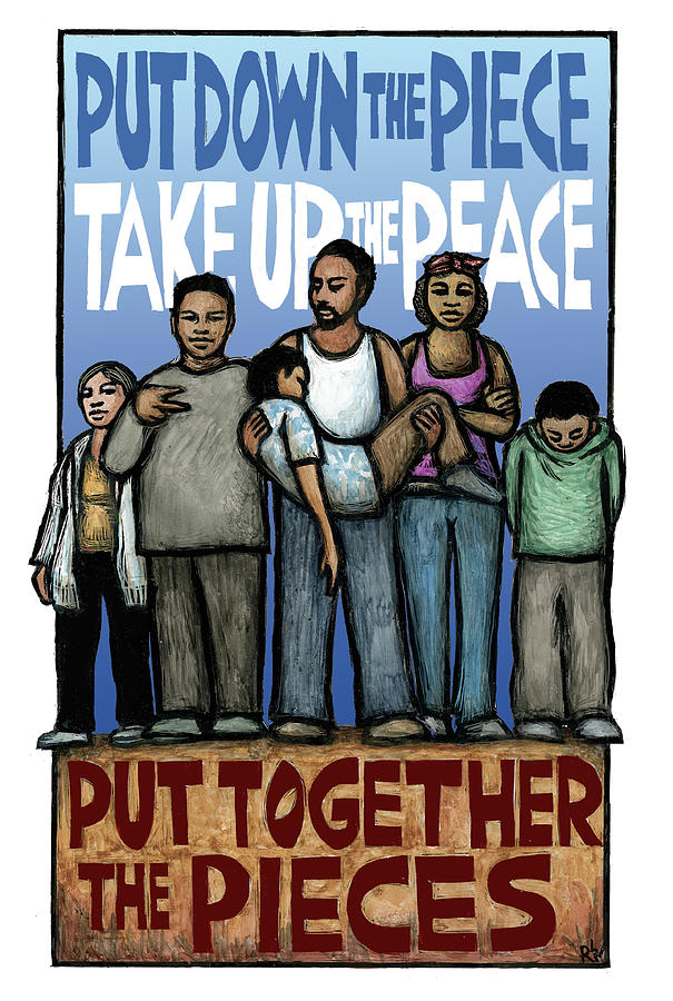 Take up the Peace Mixed Media by Ricardo Levins Morales