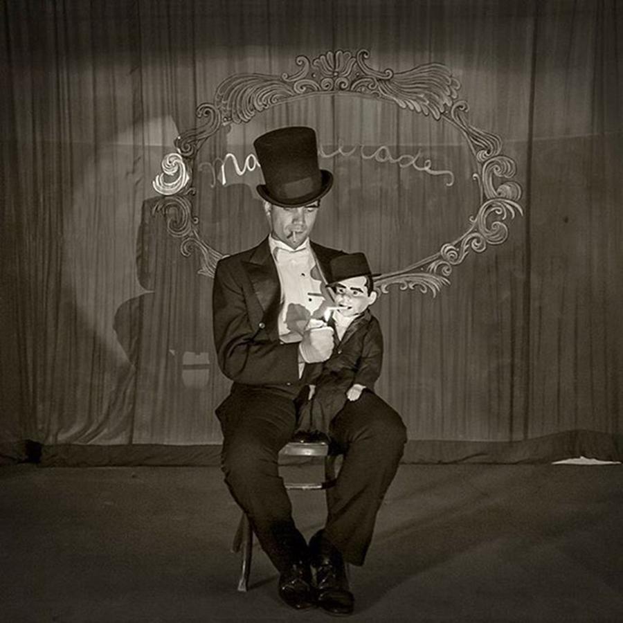 Vintage Photograph - Taken Onstage At The #haunted by Sad Hill - Bizarre Los Angeles Archive