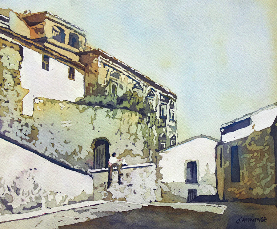 Spain Painting - Taking a Break by Jenny Armitage