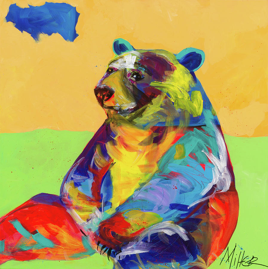Wildlife Painting - Taking a Break by Tracy Miller