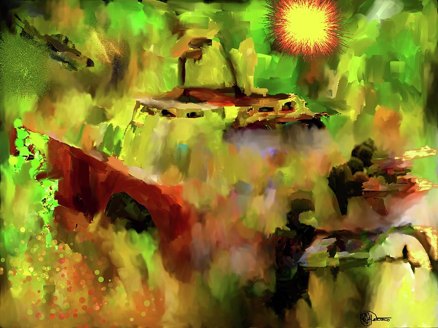 Tank Digital Art - Taking On Fire by Charles Papaccio