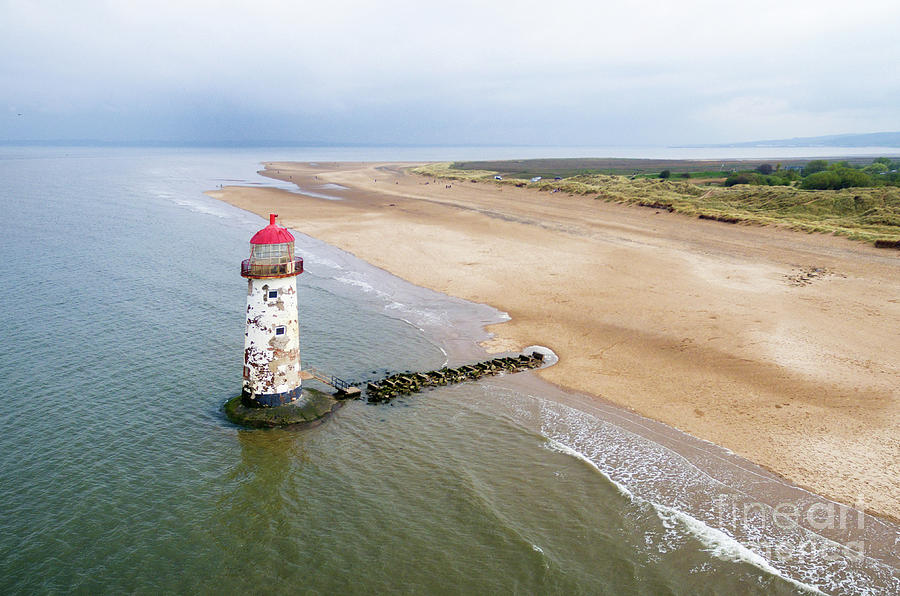 Talacre aerial 2 Photograph by Steev Stamford