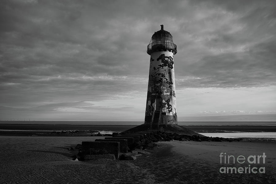 Talacre Lighthouse Black And White Photograph by MSVRVisual ...