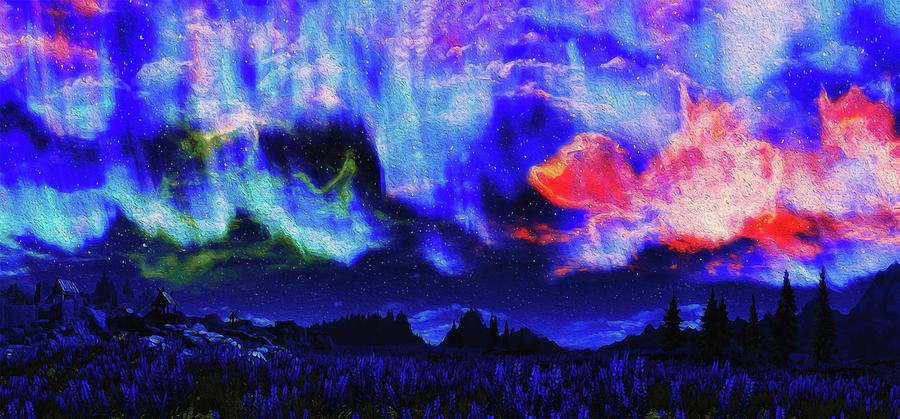 Tales under the Stars Painting by AM FineArtPrints