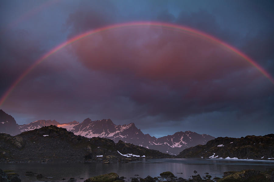 Talkeetna Mountains Rainbow Photograph by Scott Slone