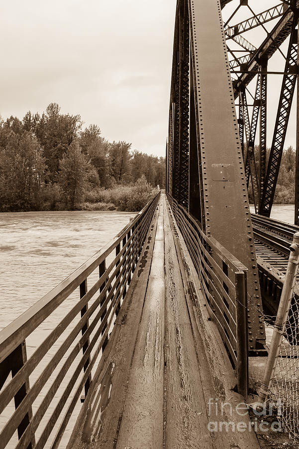 Talkeetna Railroad Bridge Walkway Photograph by Jennifer White