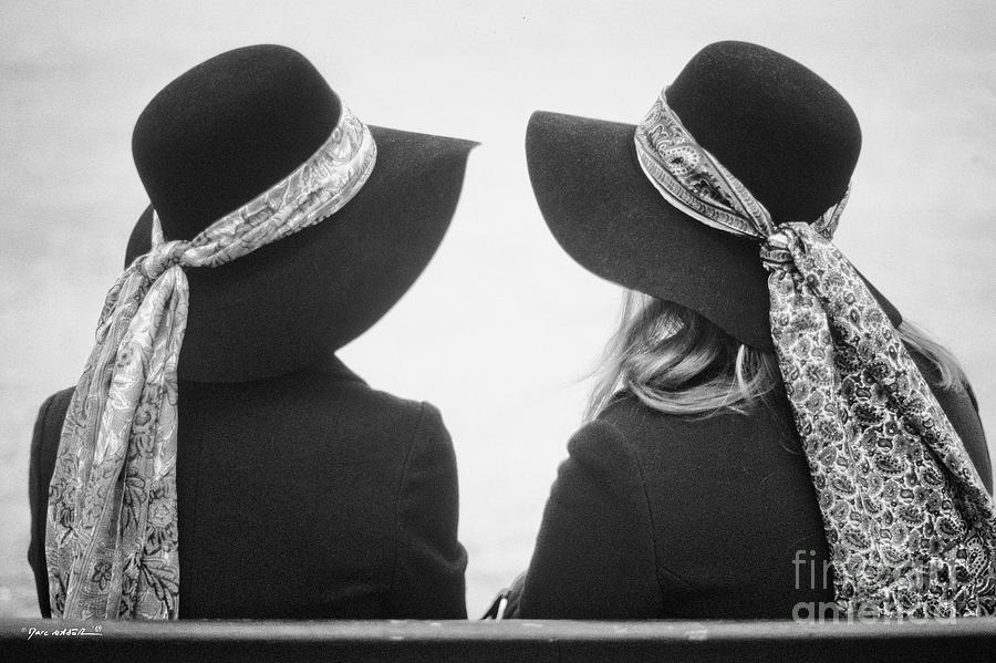 Talking Hats, Paris 1969 Photograph by Marc Nader