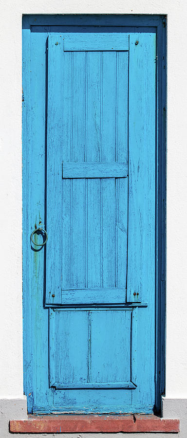 Tall Blue Door Photograph by David Letts