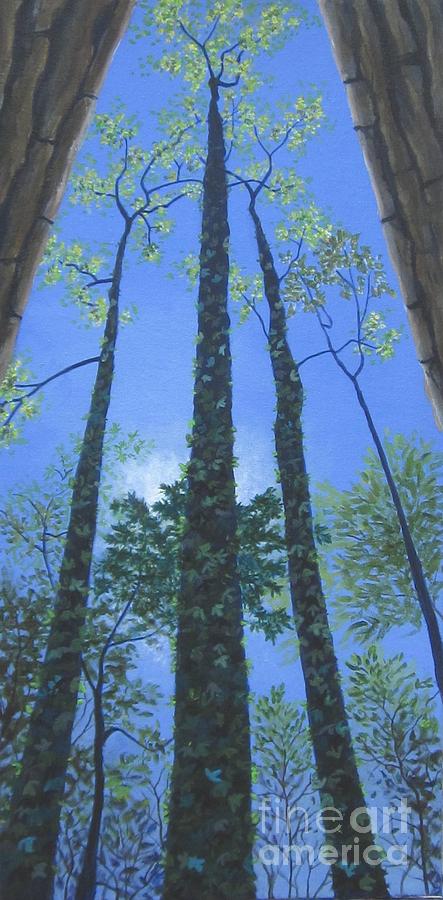 Tall Blue Ridge Beauty Painting by Anne Marie Brown