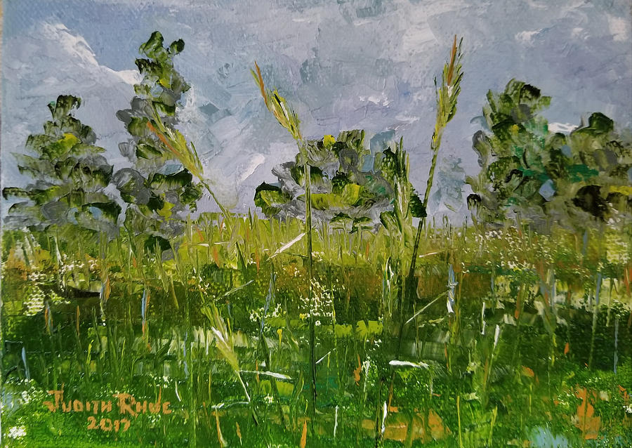 Tall Grass Painting by Judith Rhue