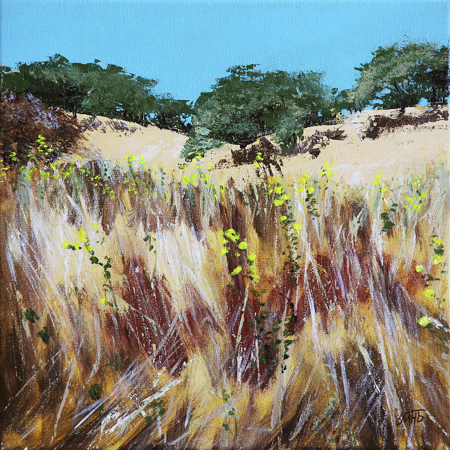 Tall Grass. Late Summer Painting