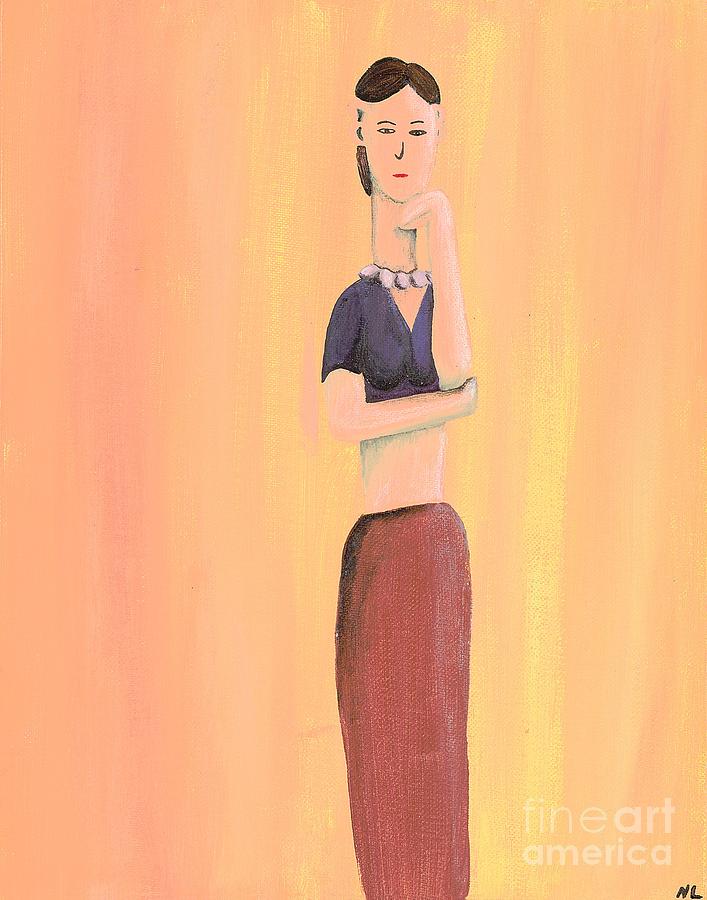 Tall Lady Painting by Natalie Lue - Pixels