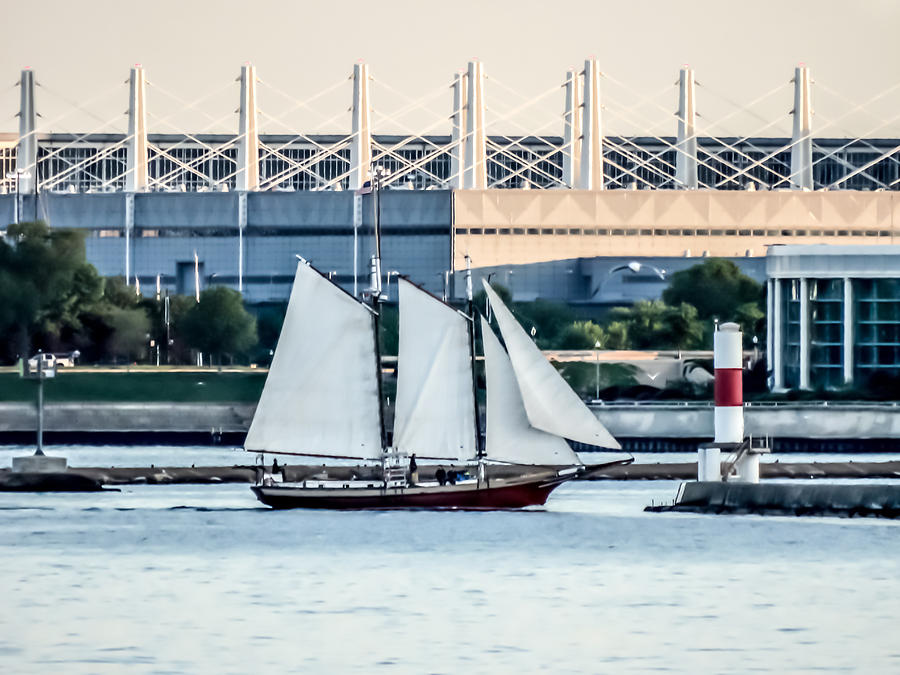 Tall Sailing Ship Coming into Port Photograph by Cynthia Woods - Fine ...