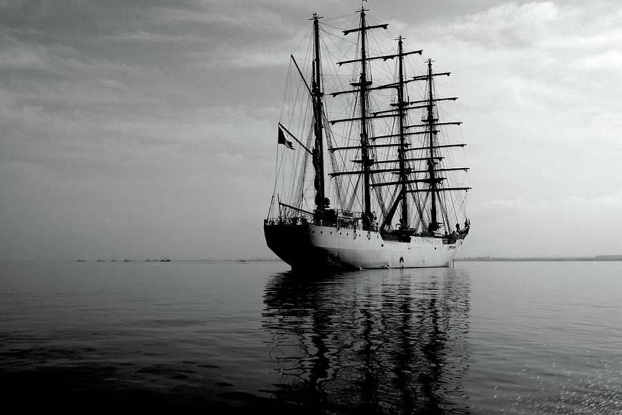 Tall Ship On The High Seas Photograph by Aidan Moran