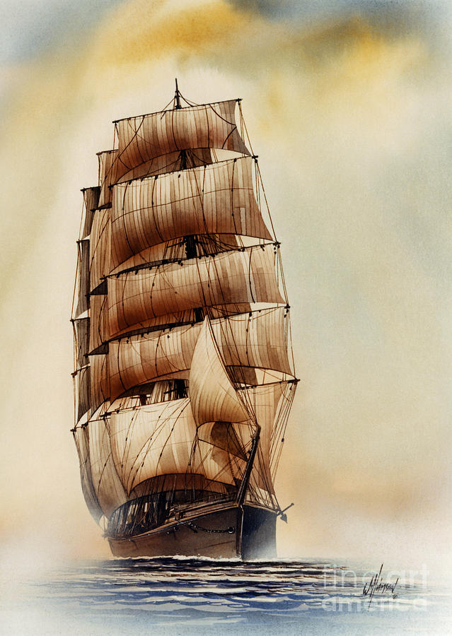 Tall Ship CARRADALE Painting by James Williamson