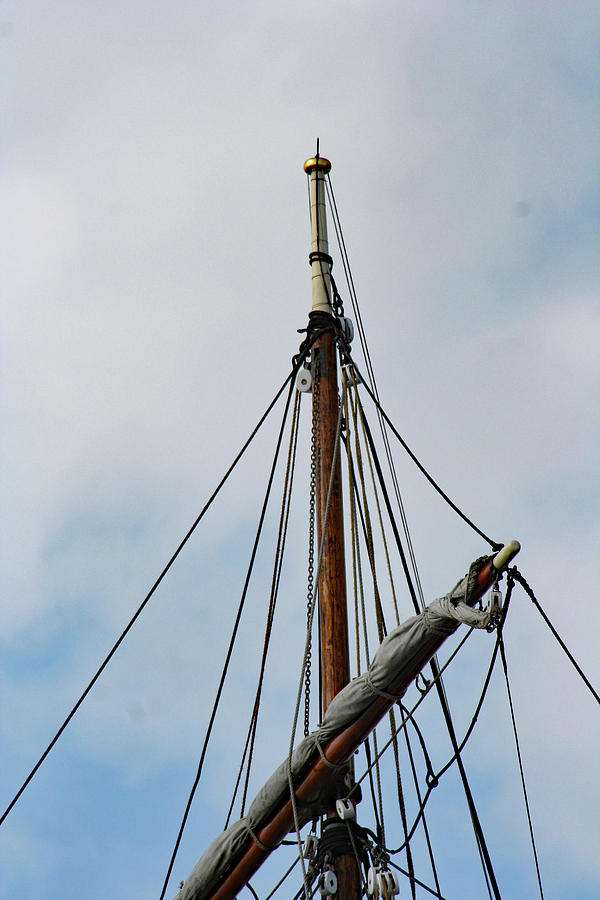 Tall Ship Elissas Mast Photograph by Jimmie Bartlett