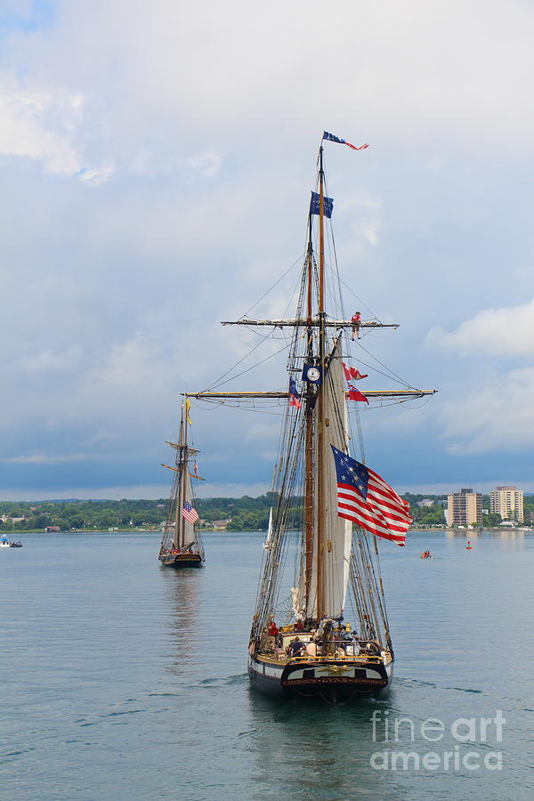 Tall Ship Privateer Lynx and Pride of Baltimore Photograph by Norris Seward