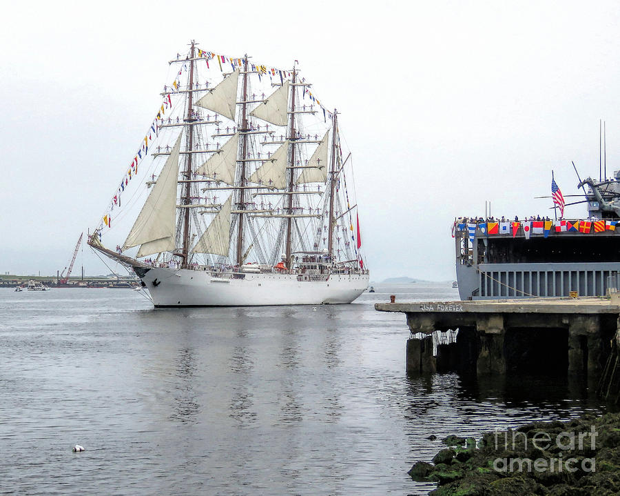 Tall Ship Union  Photograph by Janice Drew