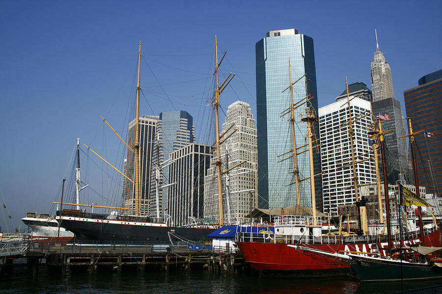 Tall Ships at the Seaport Photograph by Christopher J Kirby