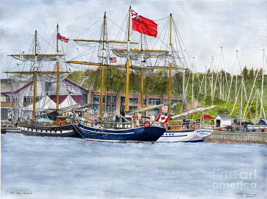 Tall Ships Festival Painting by Melly Terpening
