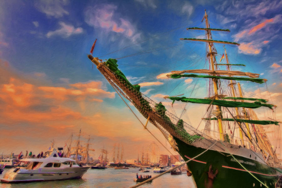 Tall Ships Photograph by Nadia Sanowar