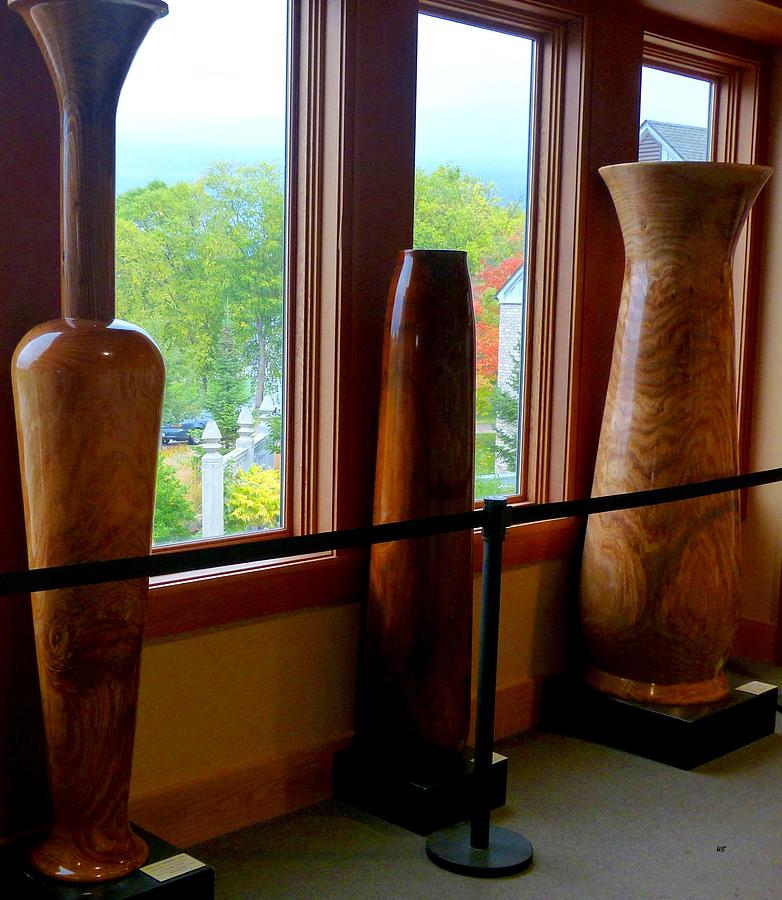 Tall Wooden Art Vases Photograph by Will Borden