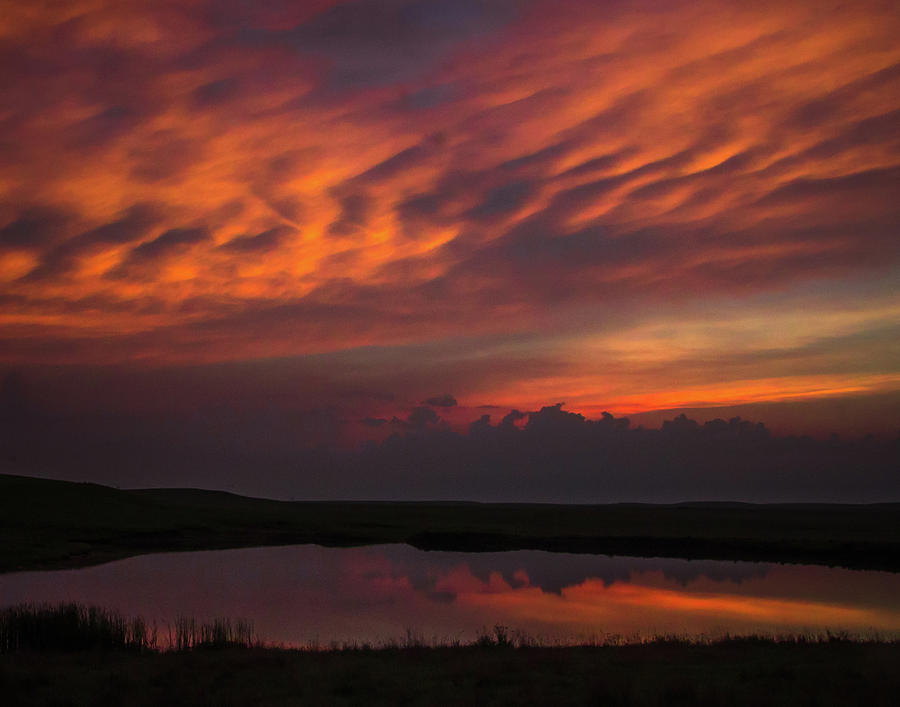 Tallgrass Prairie Sunrise Photograph by Steve Marler