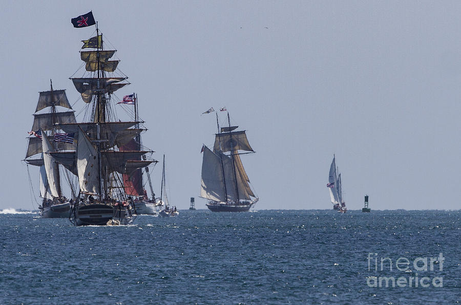 Tall Ships Photograph - Tallships by Caroline Jeanine Tall Ships Photograph - Tallships by Caroline Jeanine