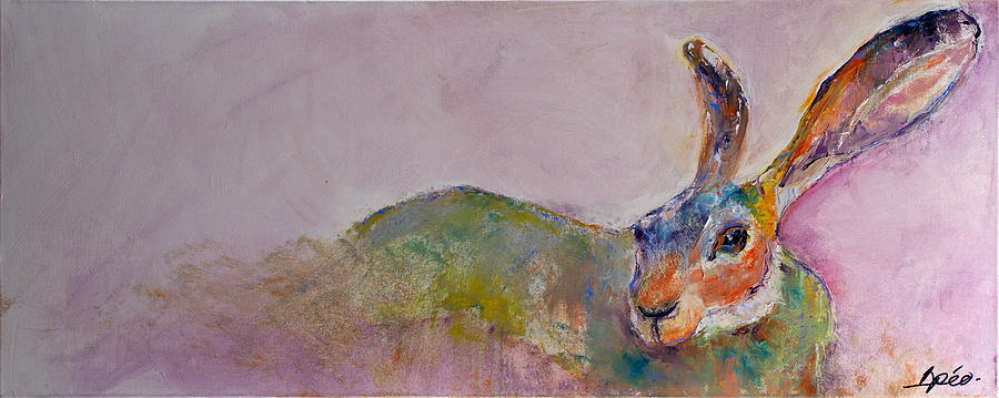 Rabbit Painting - Tallulah by Brenda Peo