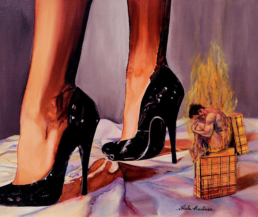 Talons Aiguilles Painting by Nicole MARBAISE