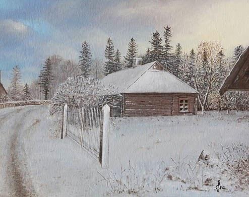 Winter Painting by Ene Osman