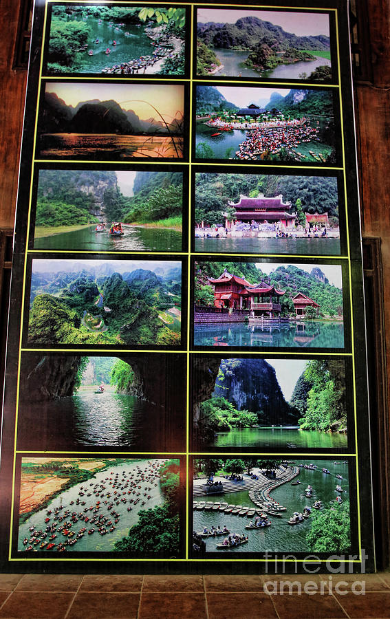 Tam Coc Picture Display  Photograph by Chuck Kuhn