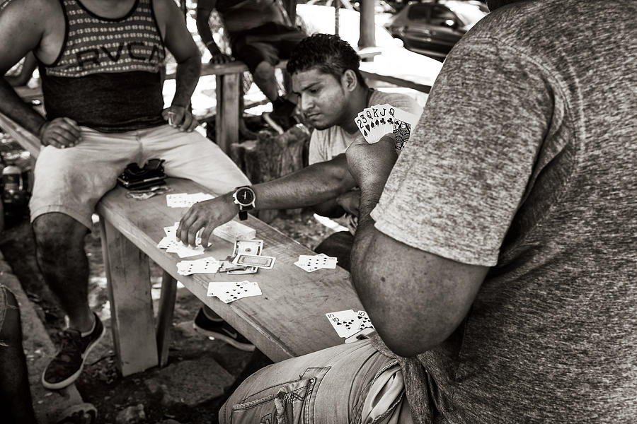 Tamarindo Card Players Photograph by James David Phenicie