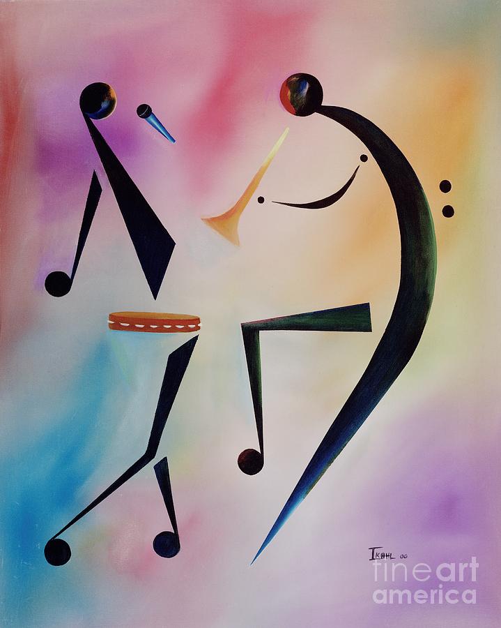 Music Painting - Tambourine Jam by Ikahl Beckford