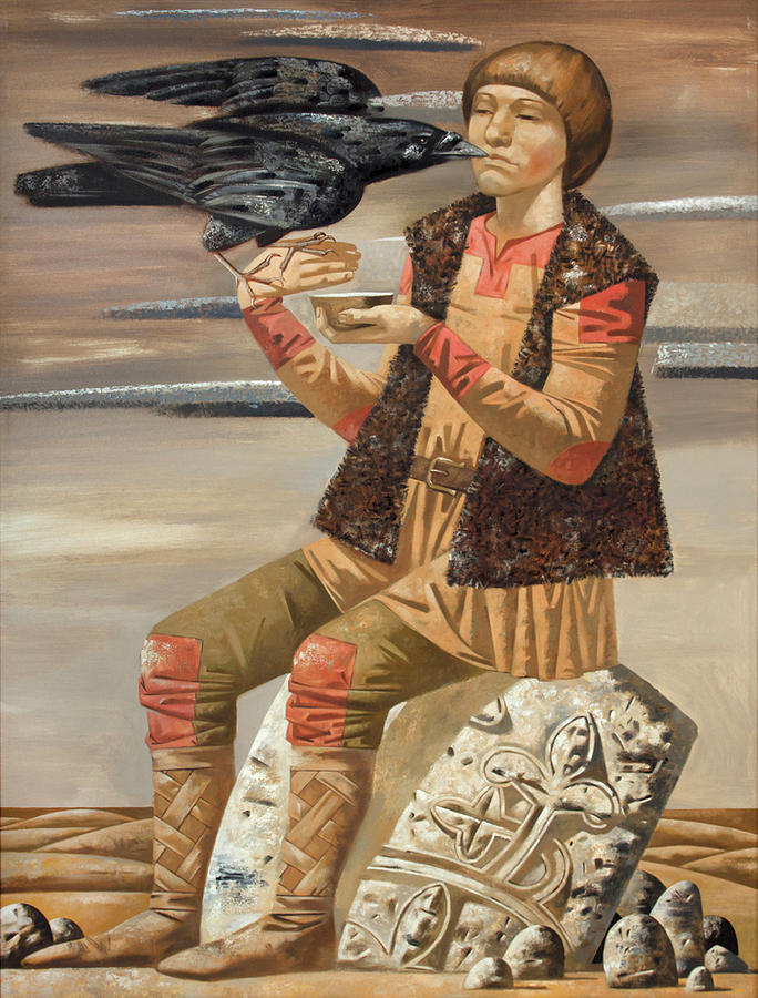 Tame Crow Painting