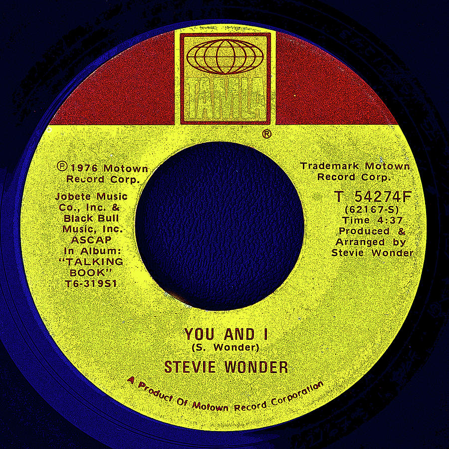 Tamla Record and Stevie Wonder Digital Art by David Lee Thompson