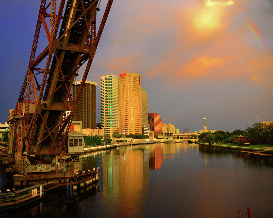 Tampa and Rainbow Photograph by David Lee Thompson