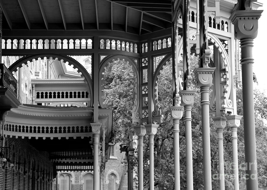 Tampa Architecture - Black and White Photograph by Carol Groenen